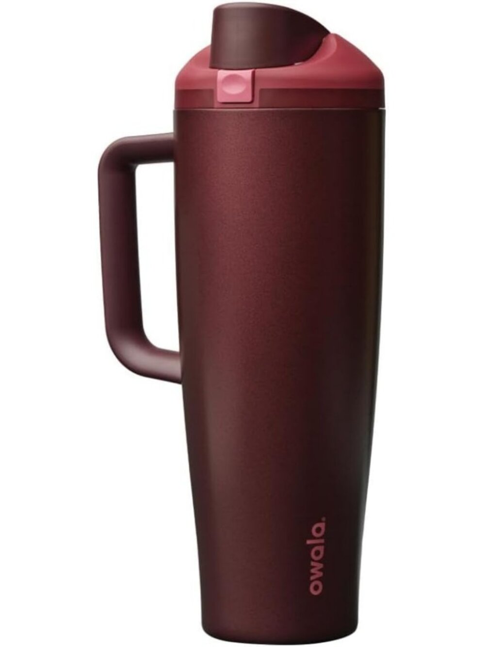 40 oz Stainless Steel Water Bottle Tumbler with FreeSip - Black Cherry Color